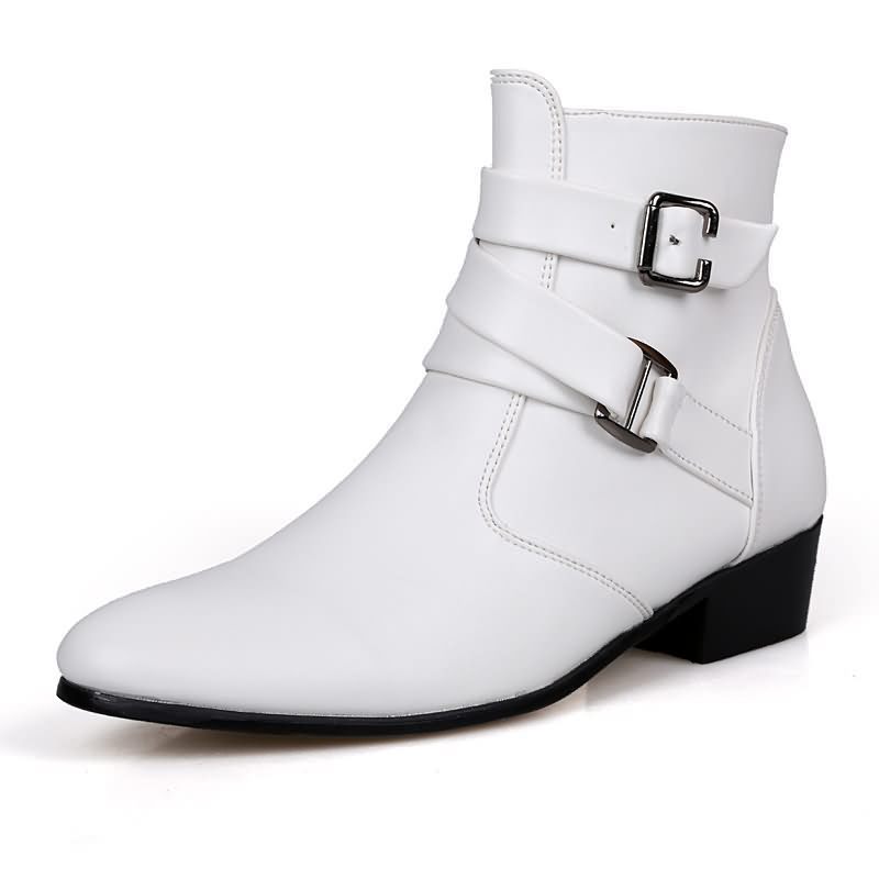 Men'S Formal Style - Luxury Men Boots Leather Chelsea Boots