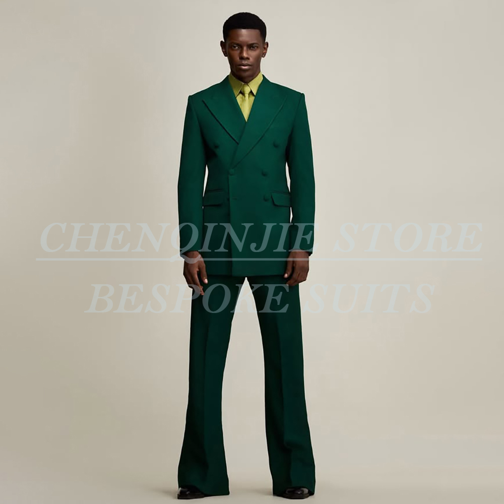 Men Formal Wear Pants - Luxury Green Men's Suits Formal Wedding