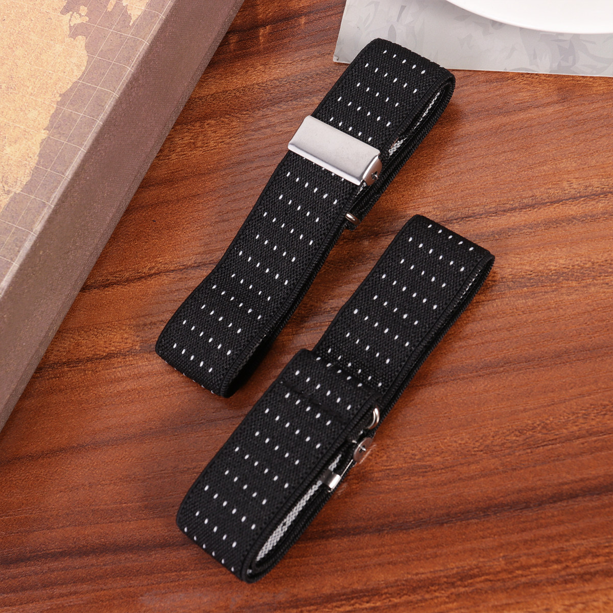Men Formal Office Wear Shirts - 1Pair Anti Slip Shirt Armband Chinlon