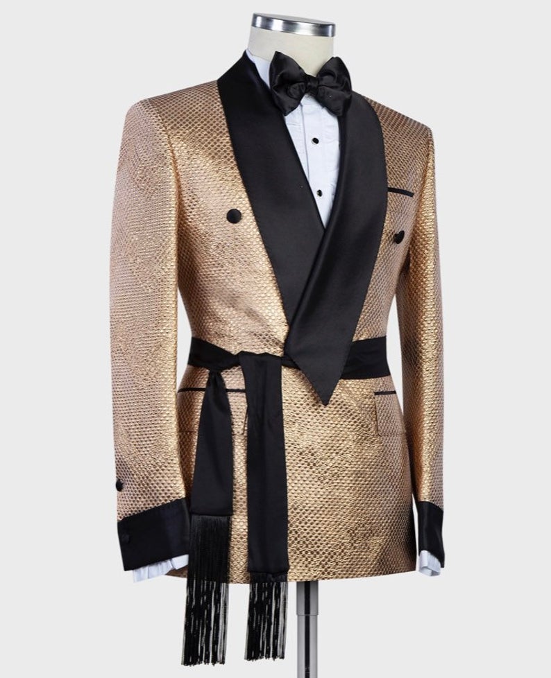 Arabic Luxury Gold Mens Weddin - Arabic Formal Wear Men ulasan dan harga