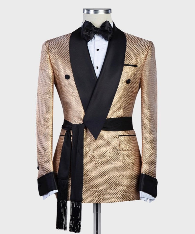 Arabic Luxury Gold Mens Weddin - Arabic Formal Wear Men ulasan dan harga