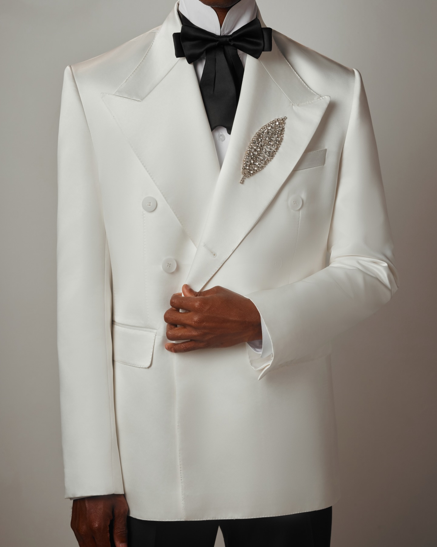 White Men Suit Set 2 Pcs Blaze - Formal Wear For Men Black Suit ulasan dan harga