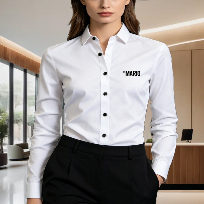 Unisex Slim Fit Business Casua - Men Formal Office Wear Shirts ulasan dan harga