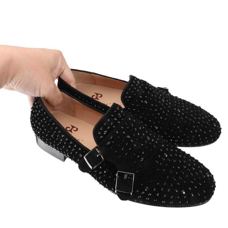 Piergitar New Black Suede Men  - Men'S Formal Party Wear Shoes ulasan dan harga
