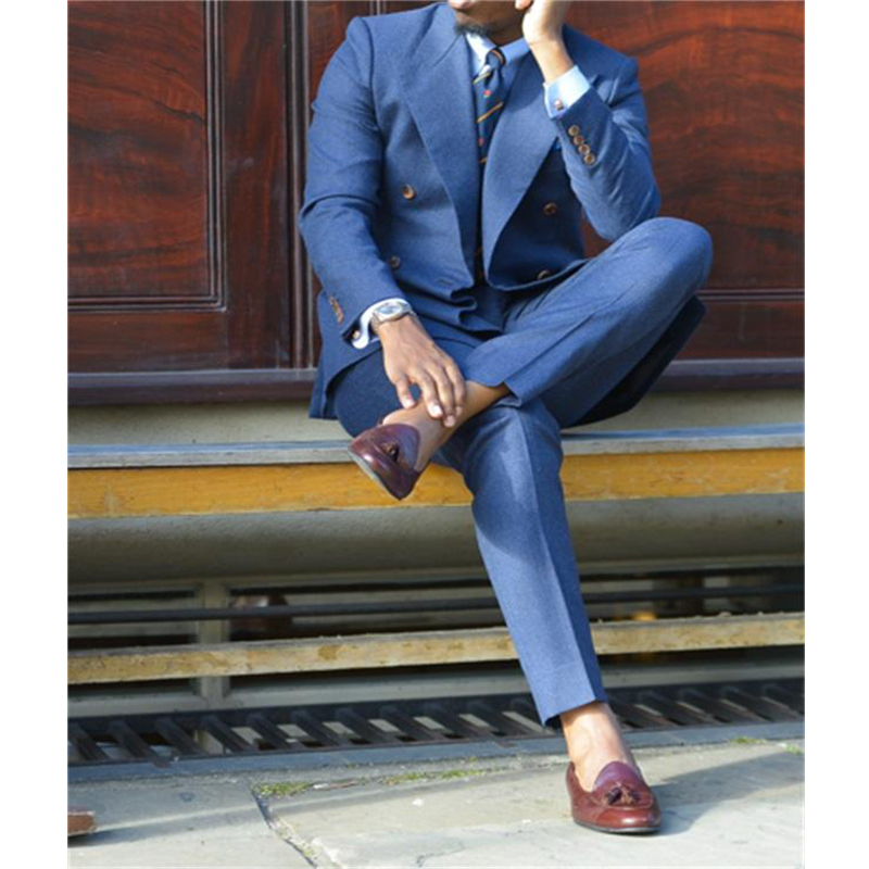 Dark Blue Formal Mens Suits Tw - Men Formal Wear Pants ulasan dan harga