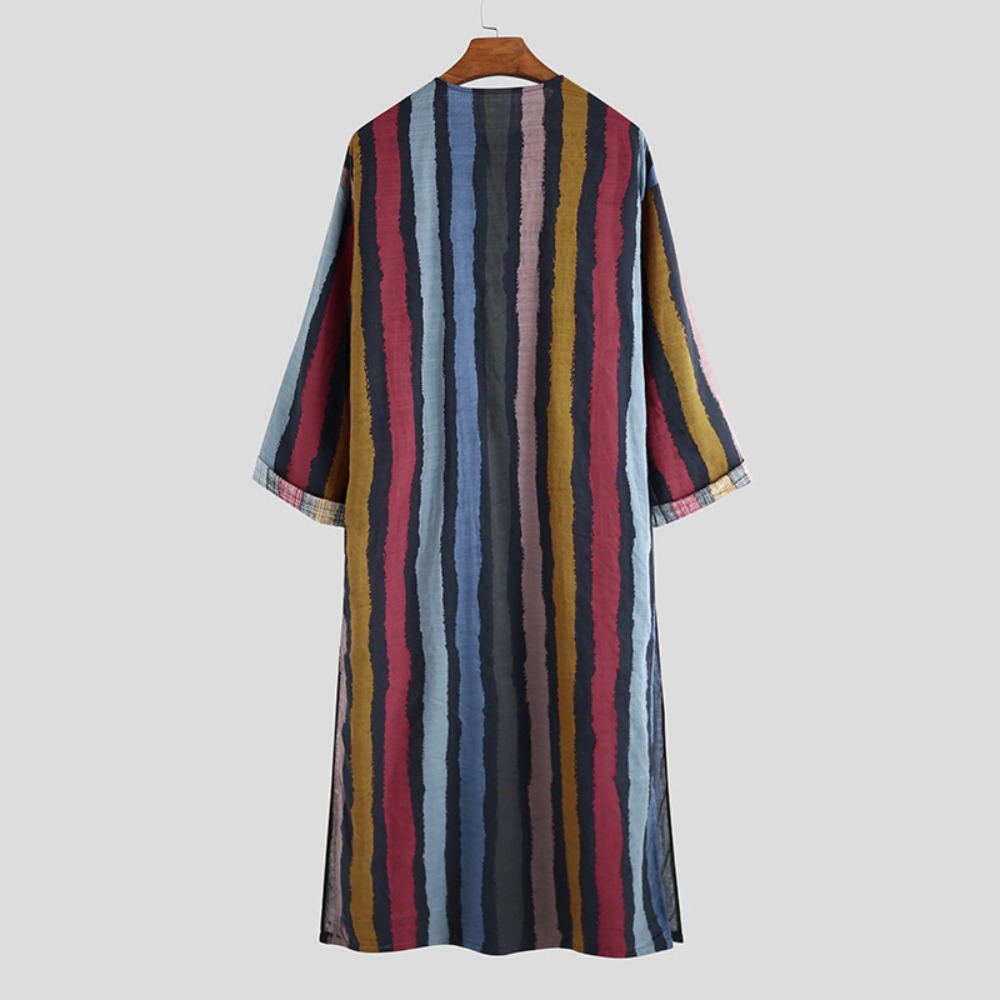 2026 New Striped Printed Musli - Arabic Formal Wear Men ulasan dan harga