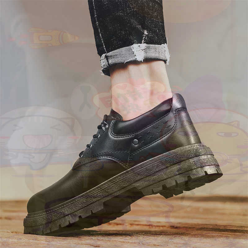 Dark Natural Leather Fashion T - Formal Upper Wear Men ulasan dan harga