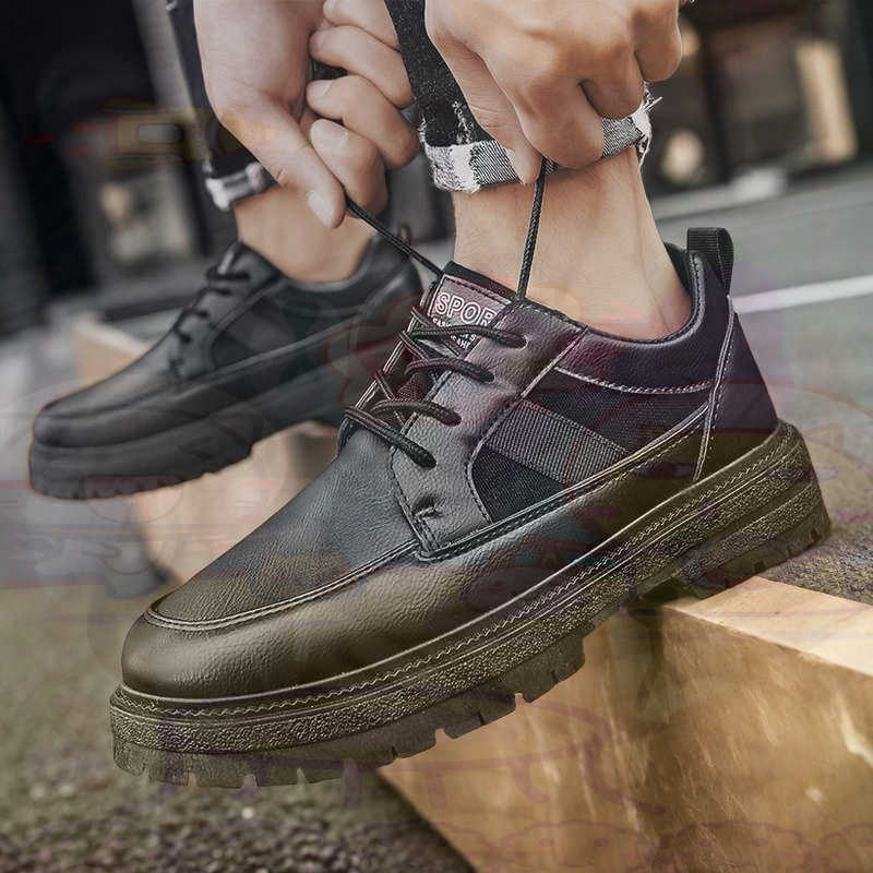 Dark Natural Leather Fashion T - Formal Upper Wear Men ulasan dan harga