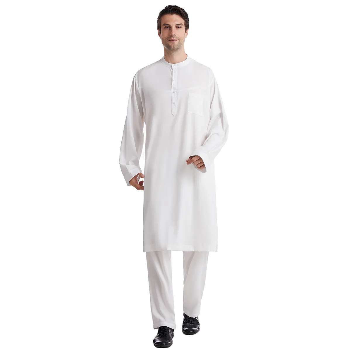 Muslim Men Jubba Thobe 2 Pice  - Arabic Formal Wear Men ulasan dan harga