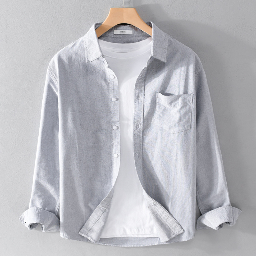 Fashion Mens Long Sleeve Shirt - Men Formal Office Wear Shirts ulasan dan harga