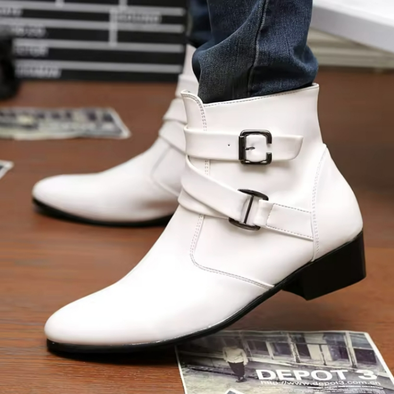 Luxury Men Boots Leather Chels - Men'S Formal Style ulasan dan harga
