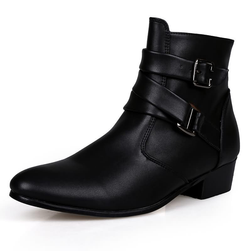 Luxury Men Boots Leather Chels - Men'S Formal Style ulasan dan harga