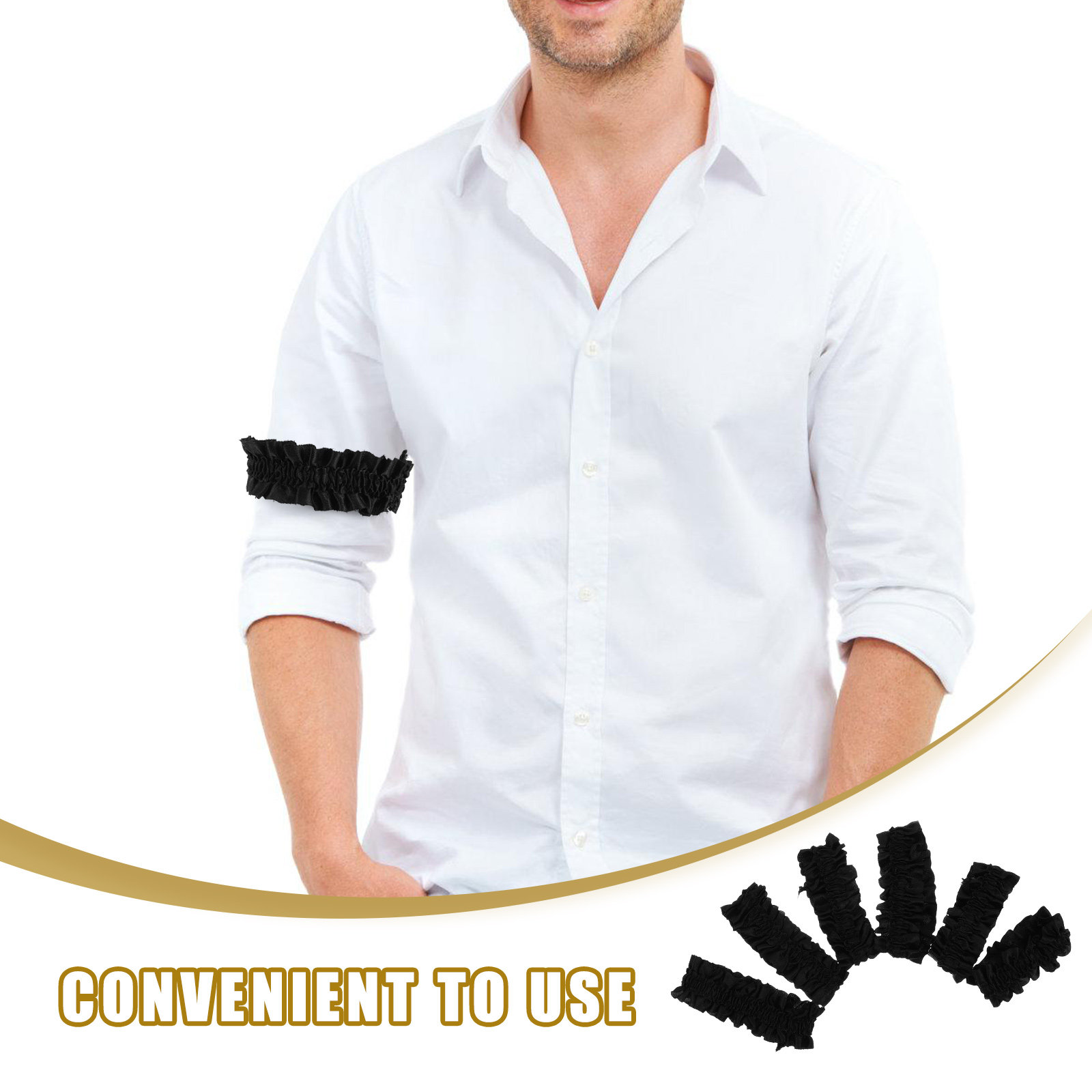 3Pairs Satin Elastic Sleeve Ga - Formal Upper Wear Men ulasan dan harga