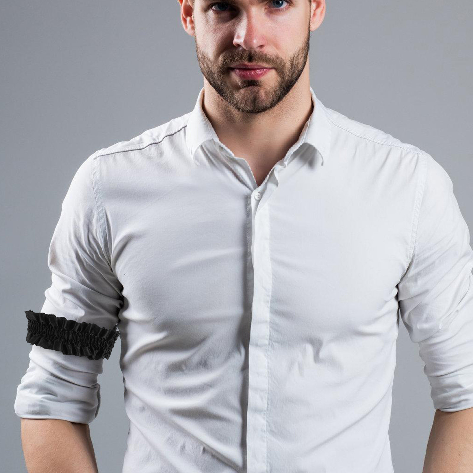 3Pairs Satin Elastic Sleeve Ga - Formal Upper Wear Men ulasan dan harga
