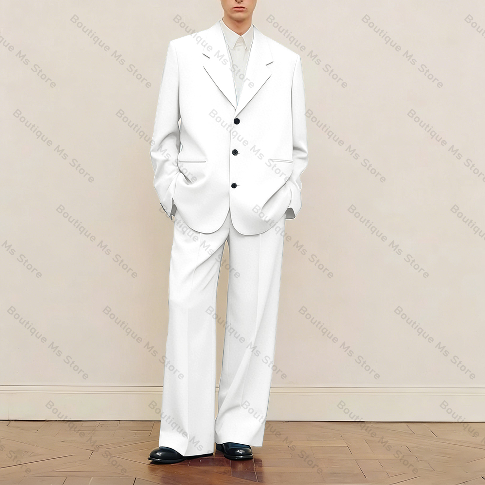 Men's Black Oversized Suit Set - Men Formal Wear Pants ulasan dan harga
