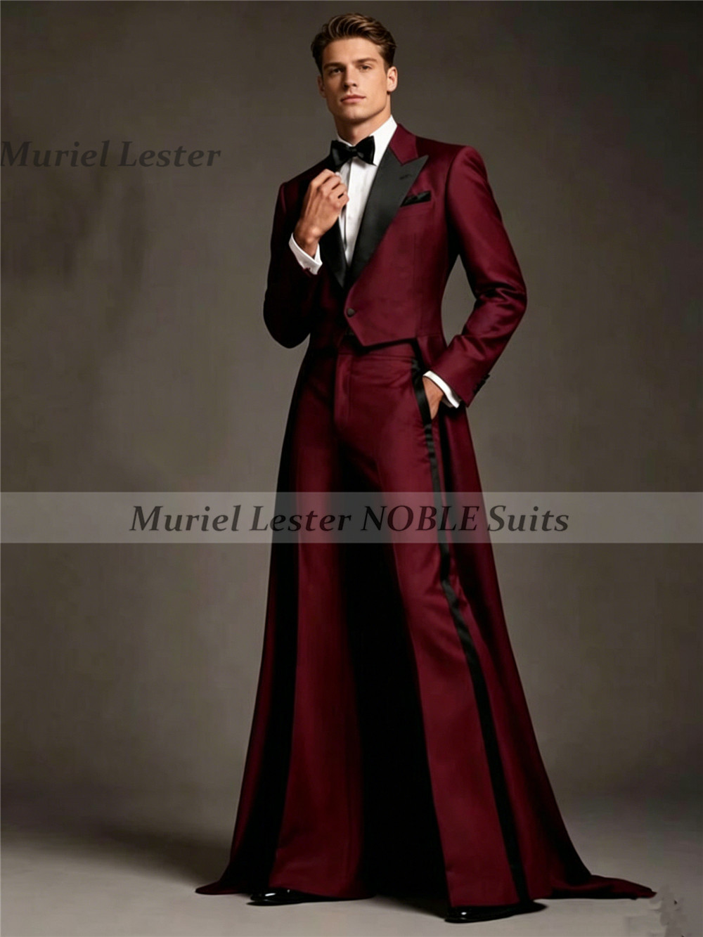 Unique Design Suit Men Long Bl - Formal Wear For Men Black Suit ulasan dan harga
