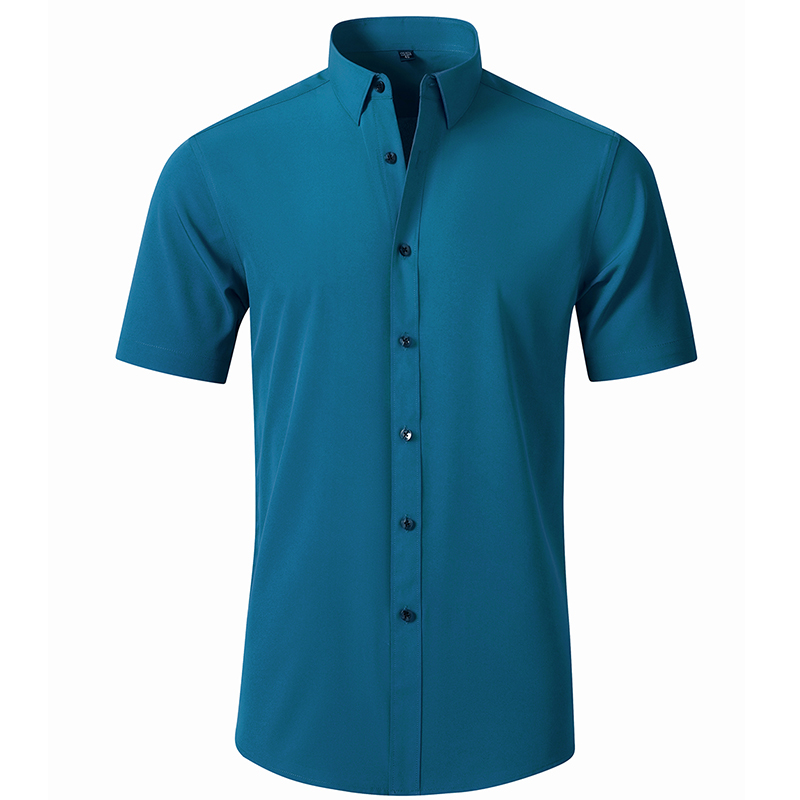 Men's Non-Iron Wrinkle-Resista - Men Formal Office Wear Shirts ulasan dan harga
