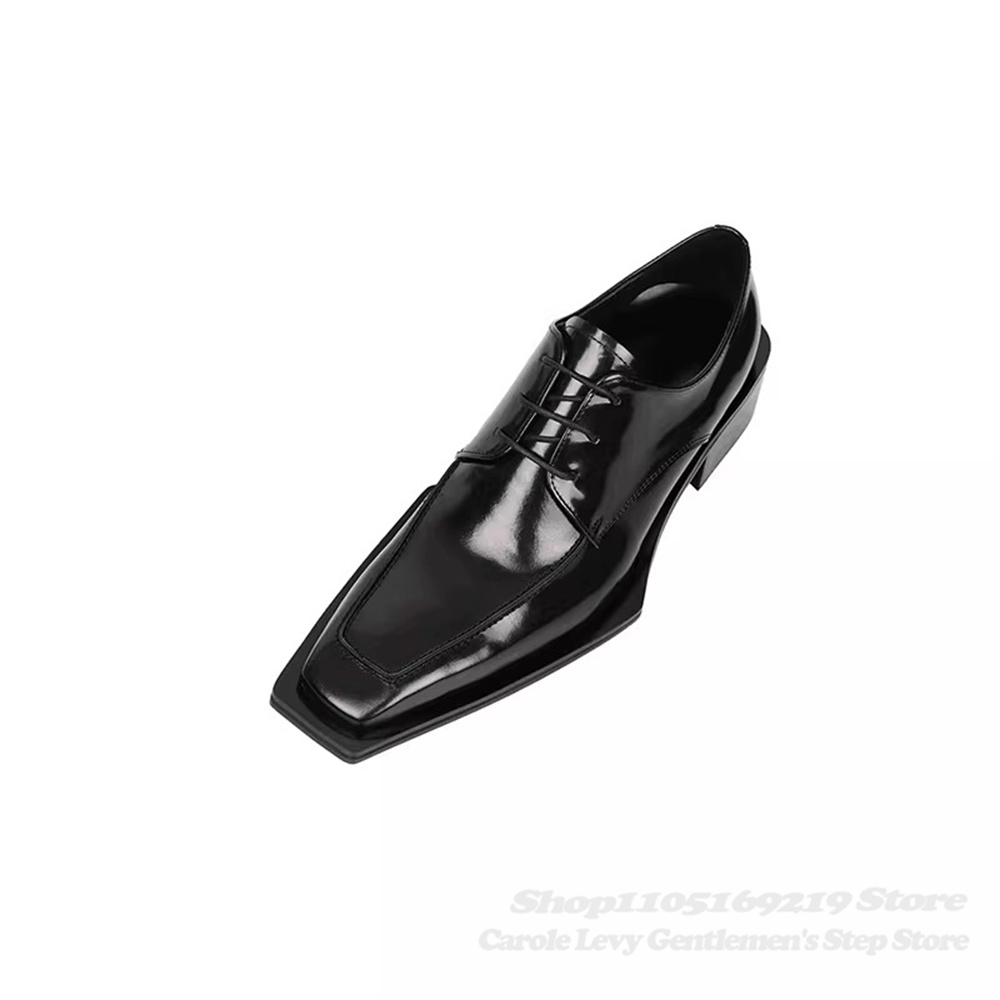 Black Patent Leather Men 4Cm H - Men'S Formal Style ulasan dan harga