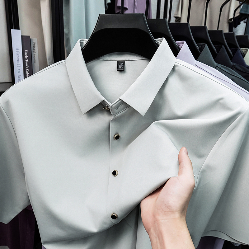 2026 Summer Casual Men's Dress - Men Formal Office Wear Shirts ulasan dan harga